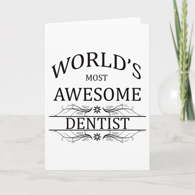 Världens mest Fantastisk-dentist Kort (Framsida)