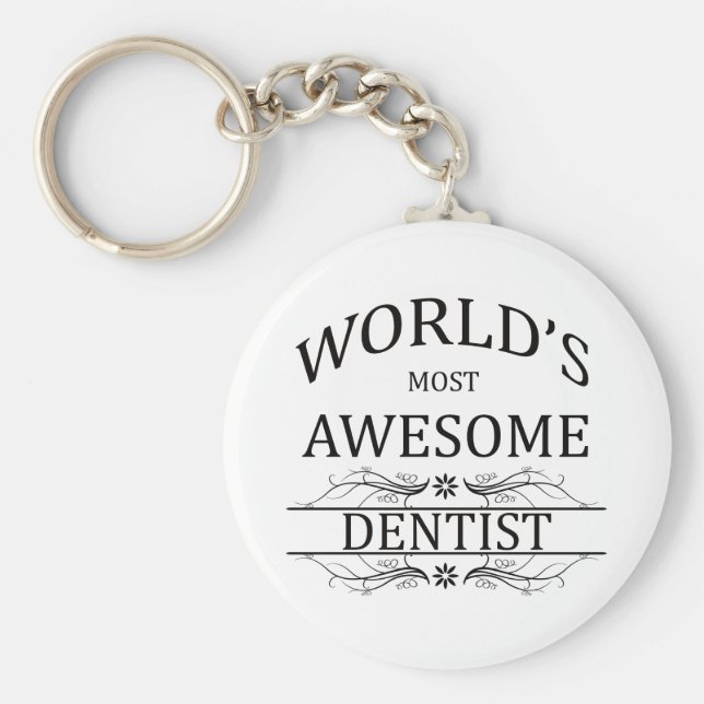 Världens mest Fantastisk-dentist Nyckelring (Framsidan)