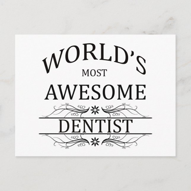 Världens mest Fantastisk-dentist Vykort (Framsida)
