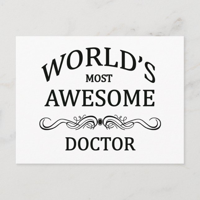 Världens mest Fantastisk Doktor Vykort (Framsida)