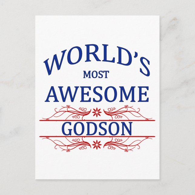 Världens mest Fantastisk-Godson Vykort (Framsida)