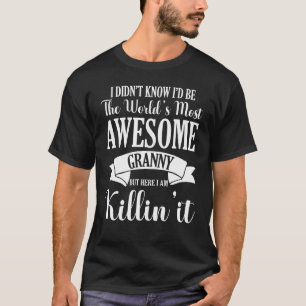Världens mest Fantastisk Granny Funny Proud Grandm T Shirt