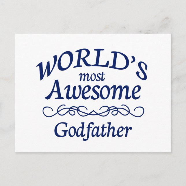 Världens mest Fantastisk-gudfader Vykort (Framsida)