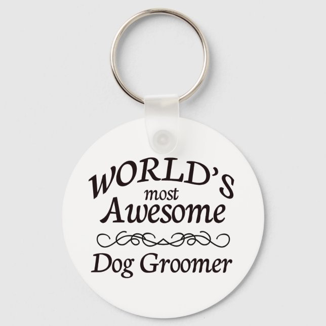 Världens mest Fantastisk Hund Groomer Nyckelring (Framsida)