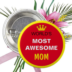 Världens mest Fantastisk - MAMMA (bäst en)-knapp Knapp