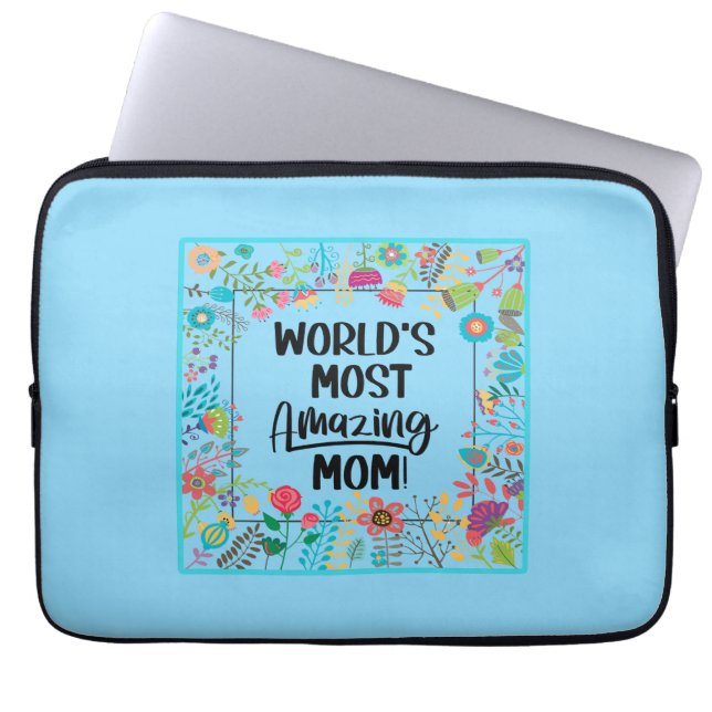 Världens mest Fantastisk Mamma Laptop Fodral (Framsidan)