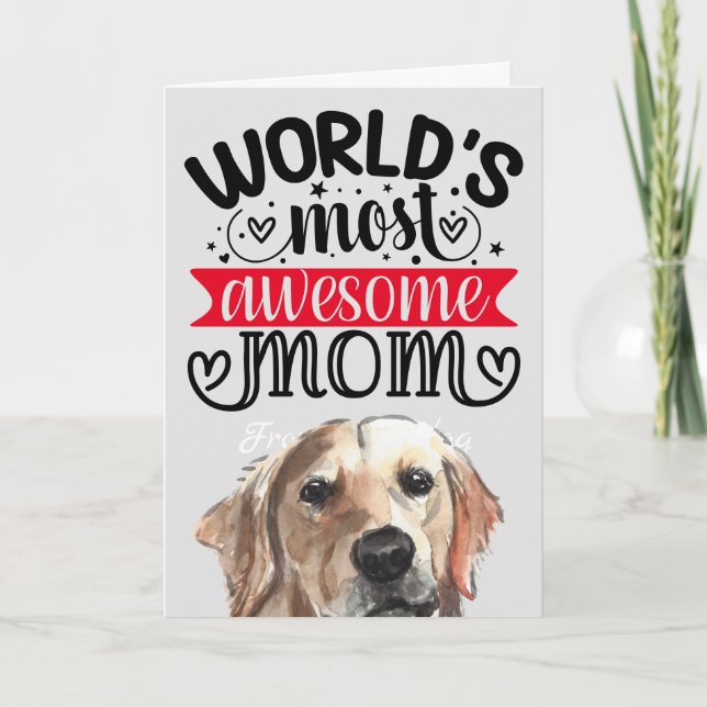 Världens mest fantastisk Mamma Lycklig mor Tack Kort (Framsida)