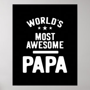Världens Mest Fantastisk Pappa Far-gåva Poster