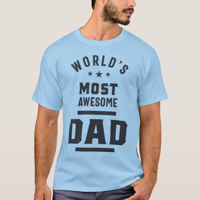 Världens mest Fantastisk Pappa T Shirt (Framsida)