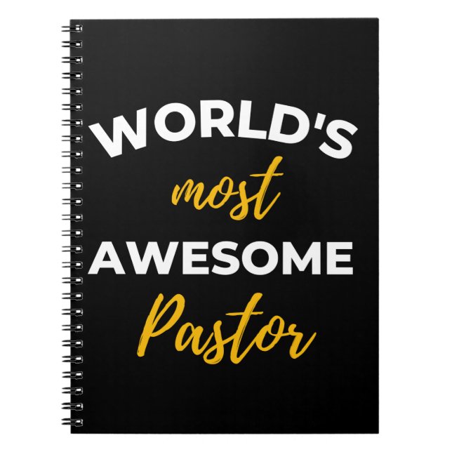 Världens mest Fantastisk-pastor Anteckningsbok (Framsidan)