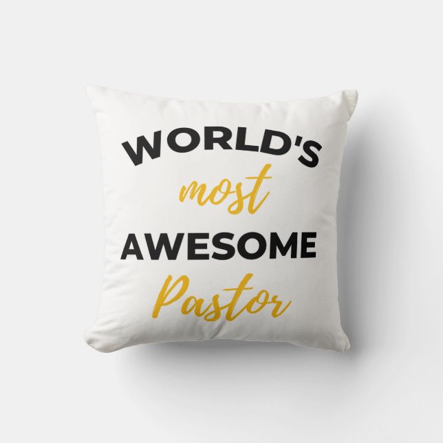 Världens mest Fantastisk-pastor-bl Kudde (Framsida)