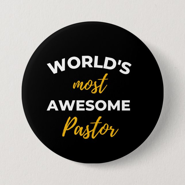 Världens mest Fantastisk-pastor Knapp (Framsida)