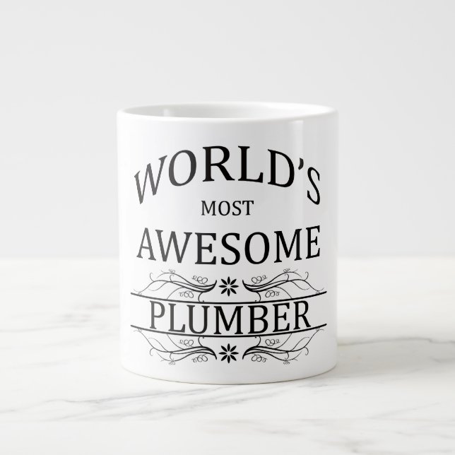 Världens mest Fantastisk-rörmokare Jumbo Mugg (Framsidan)