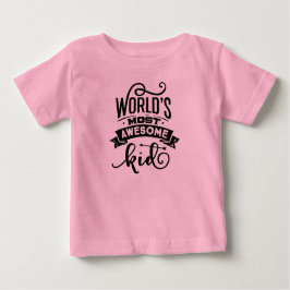 Världens mest Fantastisk rosa baby T-Shirt