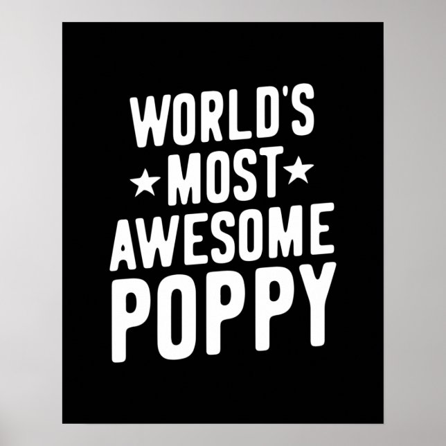 Världens mest Fantastisk-vallmo | Far Grandpa Poster (Framsidan)