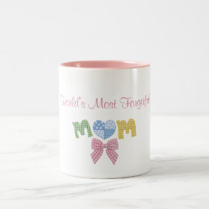 Världens Mest Glömska Mamma Mors Dag Present Två-Tonad Mugg