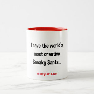 Världens mest Kreativ Sneaky Santa Mugg