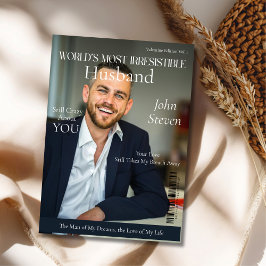 Världens Mest Oemotståndliga Make tidskrift Julkort