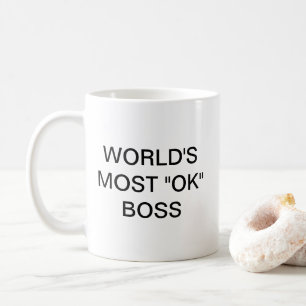 Världens mest "OK" Chef - en medelmåttig kaffe Mug Kaffemugg