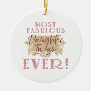 Världens mest påfallande svärdotter julgransprydnad keramik