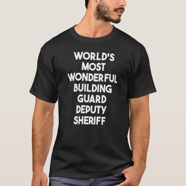 Världens mest underbara Byggnad Guard, ställföretr T Shirt (Framsida)