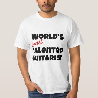 Världens minst begåvade Guitarist-gag T Shirt
