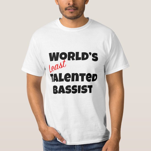 Världens minst talangfulla bannagag t shirt (Framsida)