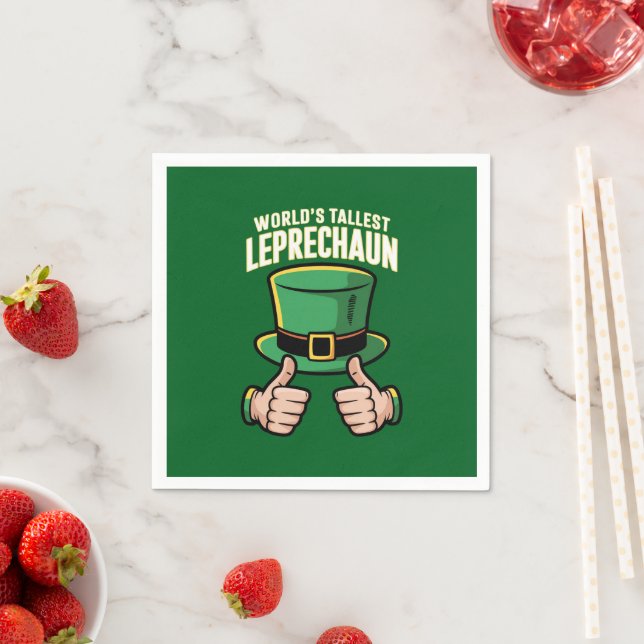 Världens minsta Leprechaun Funny Irish Humor Pappersservett (Insitu)