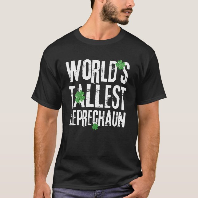 Världens minsta Leprechaun Funny St. Patricks T Shirt (Framsida)