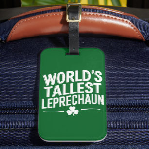 Världens minsta Leprechaun St. Patrick's Day Bagagebricka