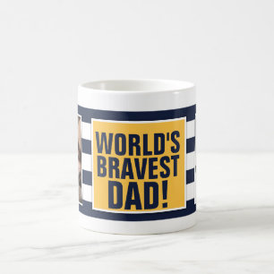 Världens Modigare Pappa-Fars dag Kaffemugg