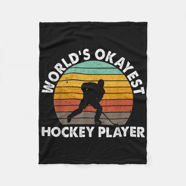 Världens Okayaste Hockeyspelare Olympisk Ishockey  Fleecefilt (Framsidan)