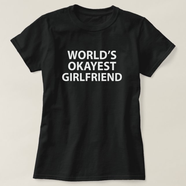 Världens Okayest Girlkompis T Shirt (Design framsida)