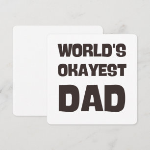 Världens okayest pappa lustiga pappa inbjudningar