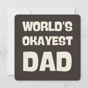 Världens okayest pappa lustiga pappa inbjudningar