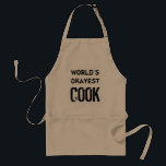 Världens okayestkock | Lättare för manar för Bq ap Förkläde<br><div class="desc">World's Okayest-kock | Lönsam bq apron för manar. Barbecue-gåva för manar. Cute Birthday-presentidé för pappa,  morbror,  farfar,  bror,  make,  son osv. Barbeque- aproner i beige gult och vitt. Vintagens typografi.</div>