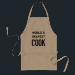 Världens okayestkock | Lättare för manar för Bq ap Förkläde<br><div class="desc">World's Okayest-kock | Lönsam bq apron för manar. Barbecue-gåva för manar. Cute Birthday-presentidé för pappa, morbror, farfar, bror, make, son osv. Barbeque- aproner i beige gult och vitt. Vintagens typografi.</div>