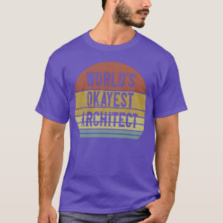 Världens okejaste arkitekt 70-tals vintage t shirt