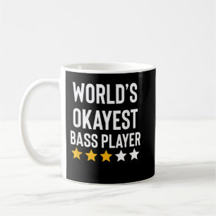 Världens okejaste basistmusik rolig basgitarr kaffemugg