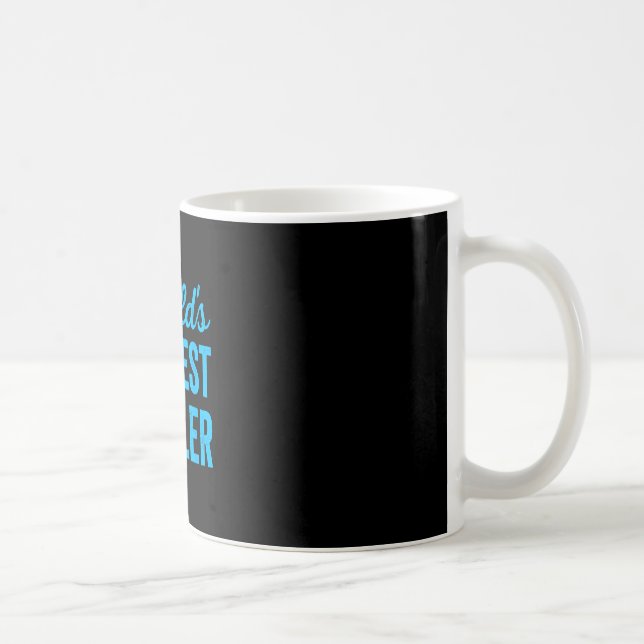 Världens okejaste bowlare rolig sarkastisk cricket kaffemugg (Höger)