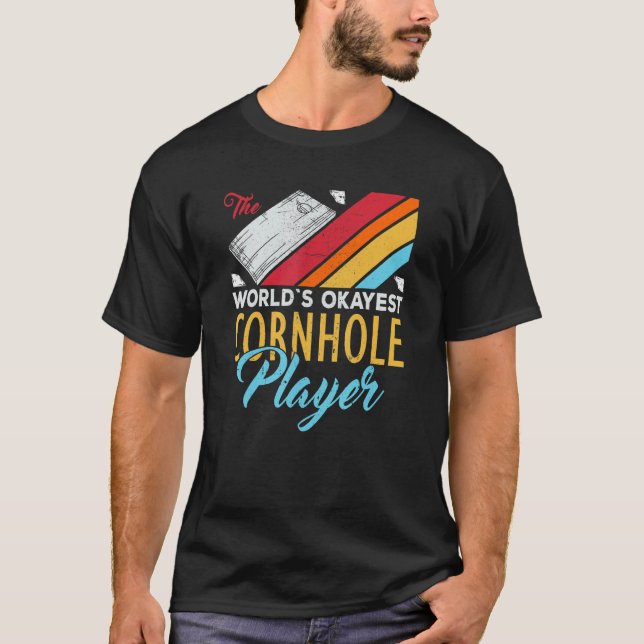 Världens okejaste Cornhole-spelare Cornhole  2 T Shirt (Framsida)