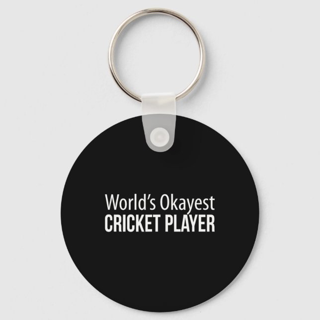 Världens okejaste cricketspelare -  nyckelring (Framsida)