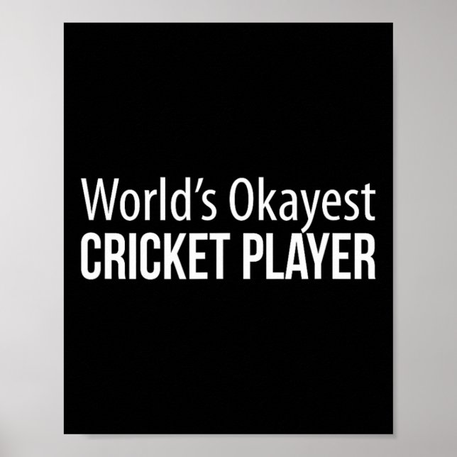 Världens okejaste cricketspelare -  poster (Framsidan)