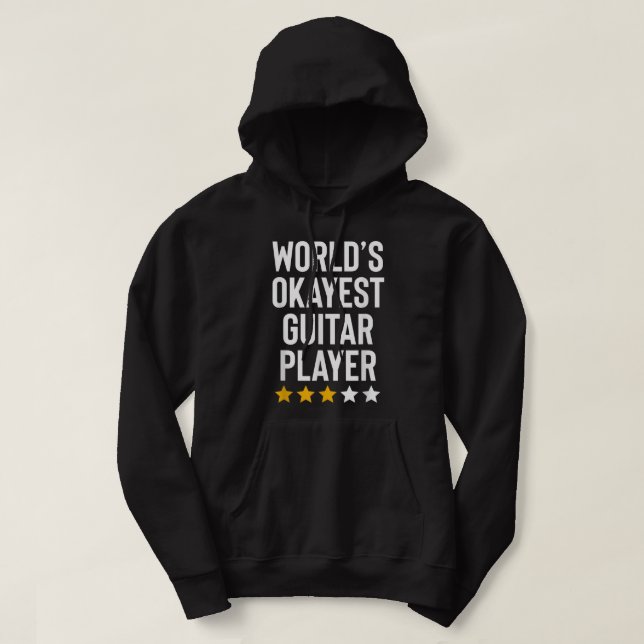 Världens okejaste gitarrspelare Musiketventyr Roli Hoodie (Design framsida)