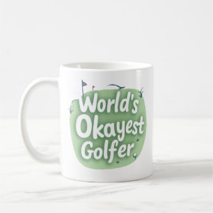 Världens okejaste golfare4 Rolig golf Kaffemugg