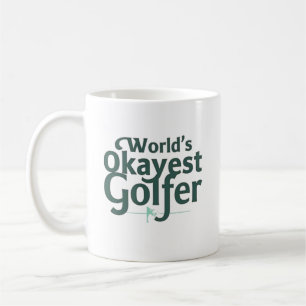Världens okejaste golfare Rolig golf Kaffemugg