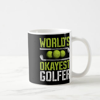 Världens okejaste golfare Rolig golfskämt Kaffemugg