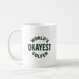 Världens okejaste golfare Vintage golfhumor Kaffemugg