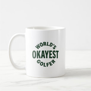Världens okejaste golfare Vintage golfhumor Kaffemugg