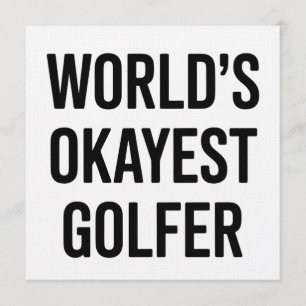 Världens okejaste golfarfar fars dag golf inbjudningar